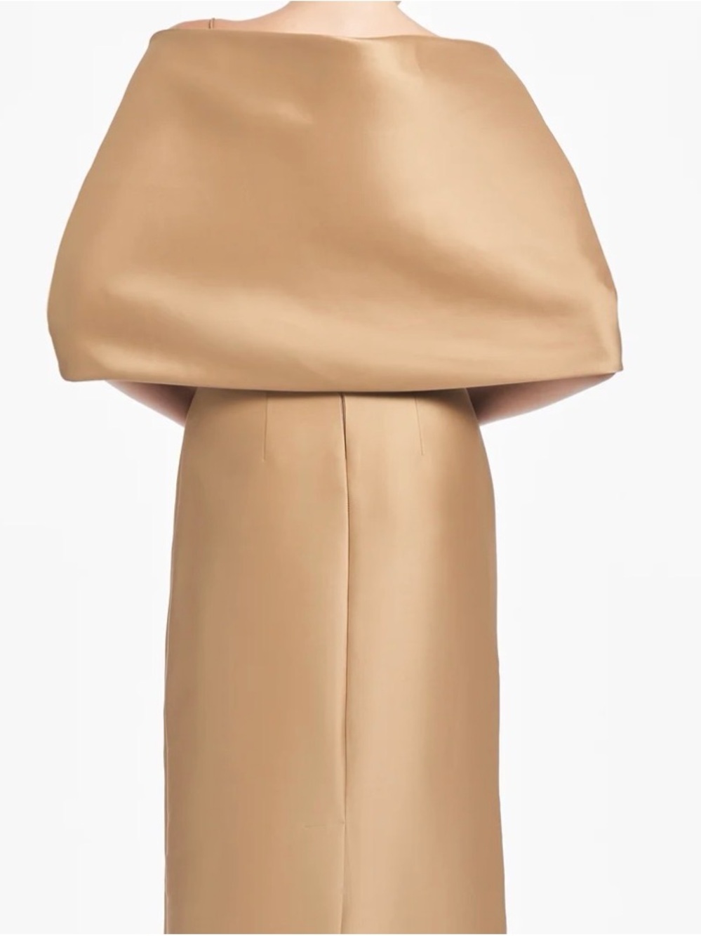 Sachin + Babi golden chestnut Cape-Style Evening Gown Sachin and Babi shawl.